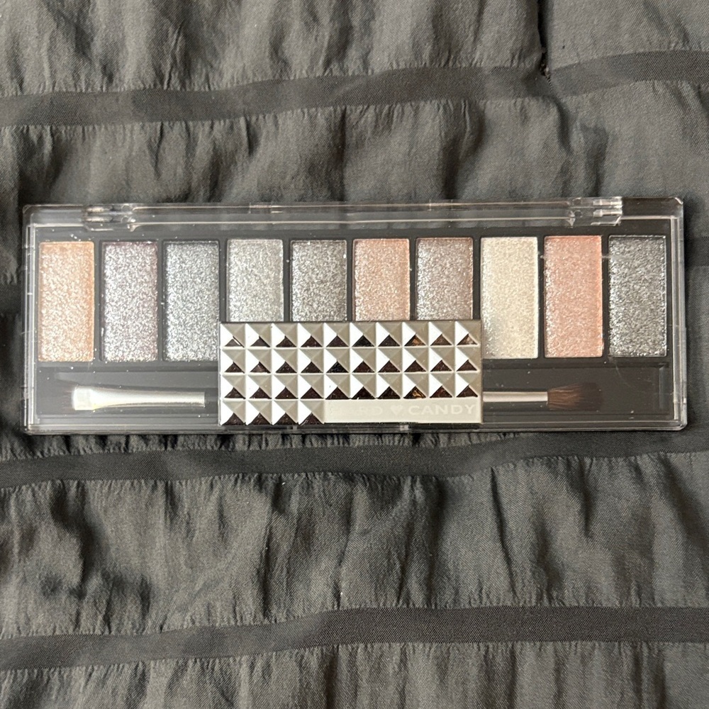 Hard Candy Shimmer Eyeshadow Palette - Silver and Peach